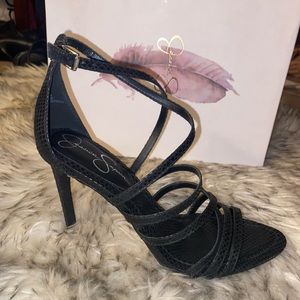 Strappy heel